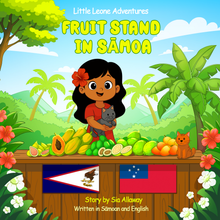 Load image into Gallery viewer, Fruit Stand in Samoa (Samoan & English) Hardcover Children’s Book