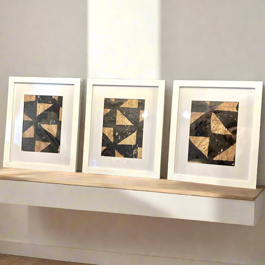 Distressed Siapo Frames (Set of 3)
