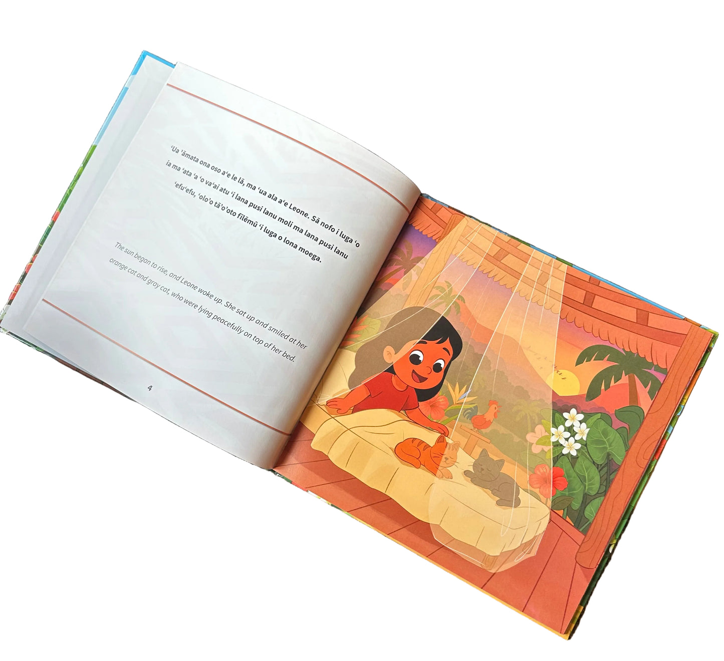 Fruit Stand in Samoa (Samoan & English) Hardcover Children’s Book