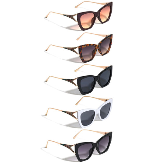 Geometric Cat-eye Sunglasses