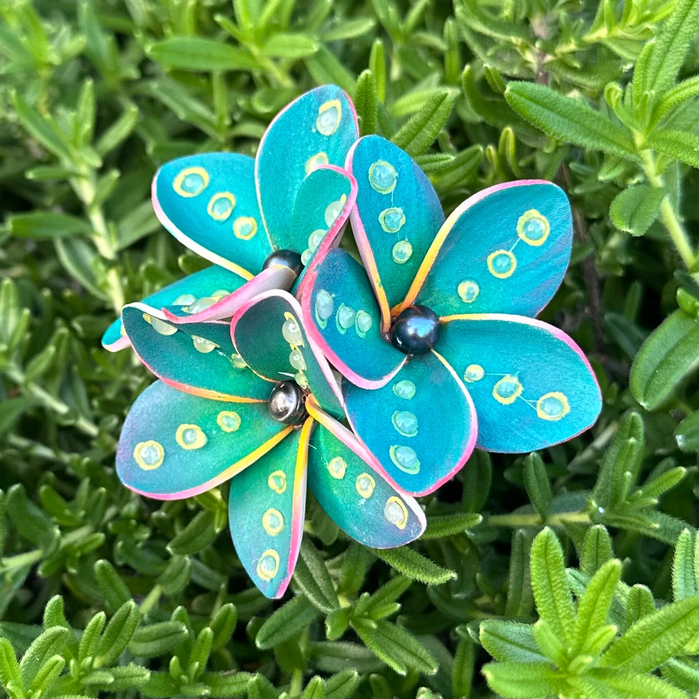 Hand-painted Triple Pua