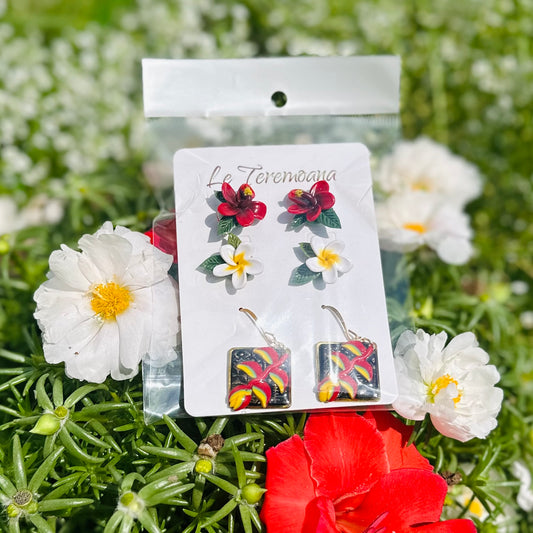 Handmade Trio Earrings
