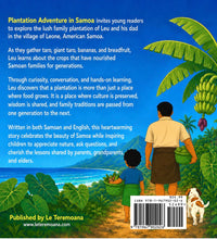 Load image into Gallery viewer, Plantation Adventure in Samoa - Hardcover (Samoan and English Bilingual Children’s Book)
